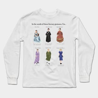 Six Iconic Female British Writers Long Sleeve T-Shirt